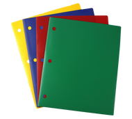 Plastic Folder with Holes ($0.64 Per Folder | 144 Per Case)